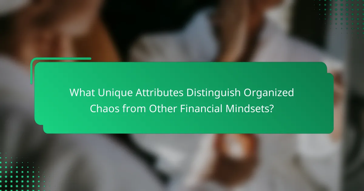 What Unique Attributes Distinguish Organized Chaos from Other Financial Mindsets?